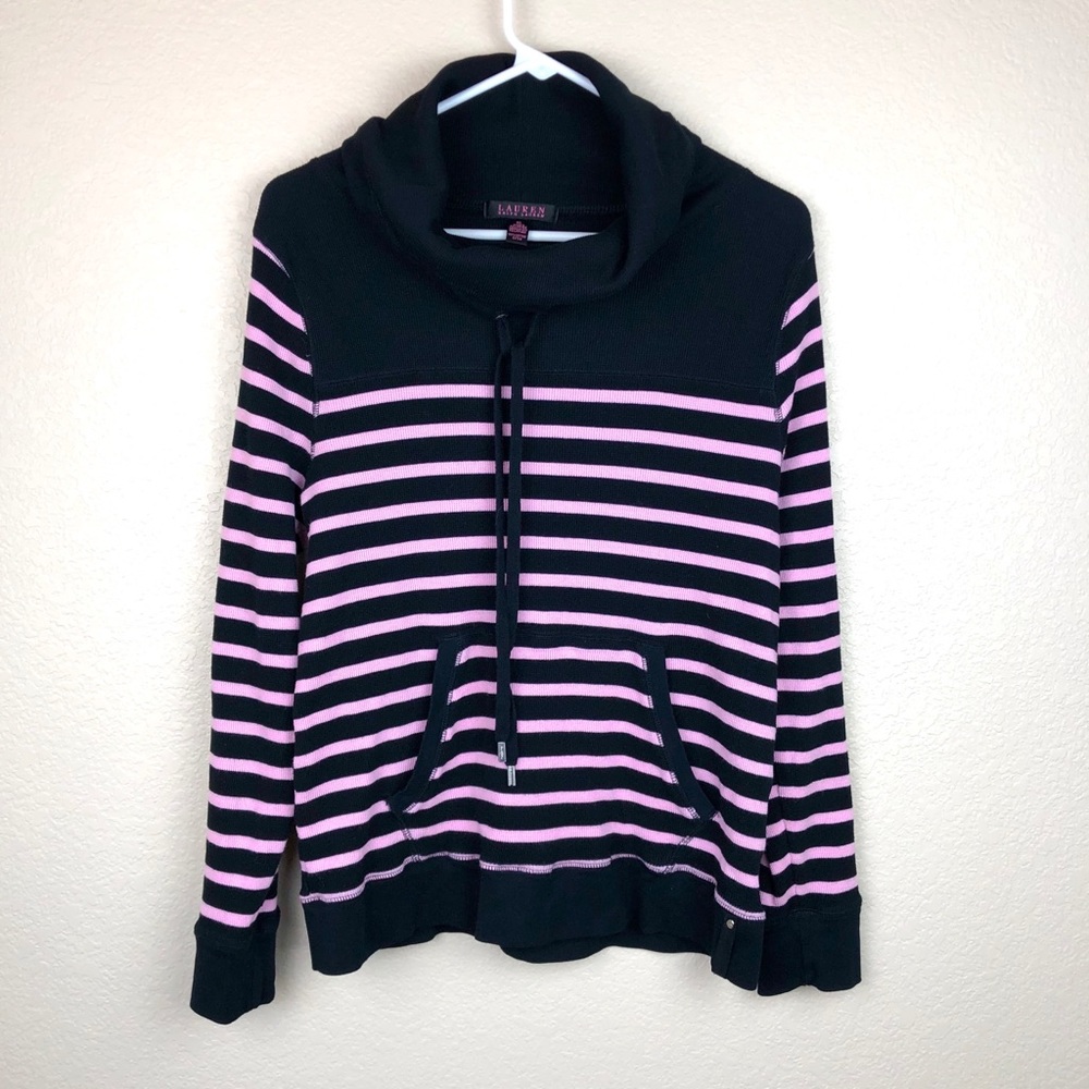 LAUREN RALPH LAUREN Black Label Cowl Neck Top